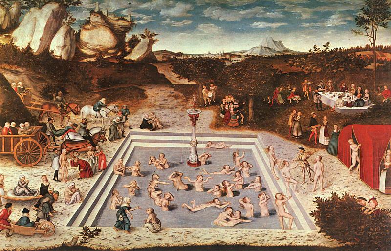 Lucas  Cranach The Fountain of Youth china oil painting image